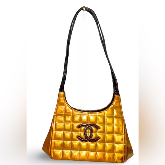 CHANEL Coco Kisslock Chocolate Bar Long handle Shoulder Bag - Picture 9 of 9